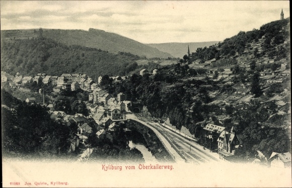 Ak Kyllburg in der Eifel, Blick vom Oberkailerweg