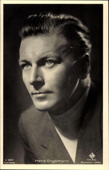 Ak Schauspieler Heinz Engelmann, Portrait, UFA Film, Ross A 3357 1