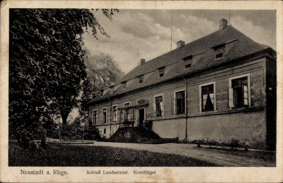 Postcard Neustadt am Rübenberge, Landestrost Castle, north wing