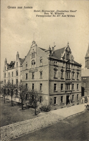 Ak Annen Witten an der Ruhr, Hotel-Restaurant Deutsches Haus