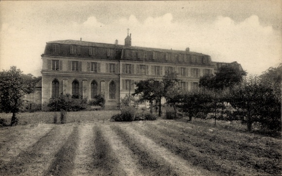 Ak Fresnes Val de Marne, Historisches Gebäude, Gärten, Reihen von Pflanzen