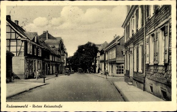 Postcard Radevormwald Bergisches Land, Lower Kaiserstrasse