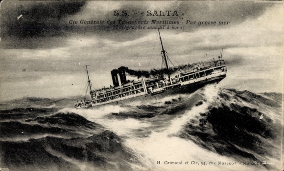 CPA SS Salta, Cie Générale des Tradsports Maritimes