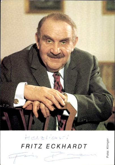 Ak Schauspieler Fritz Eckhardt, Portrait, Autogramm
