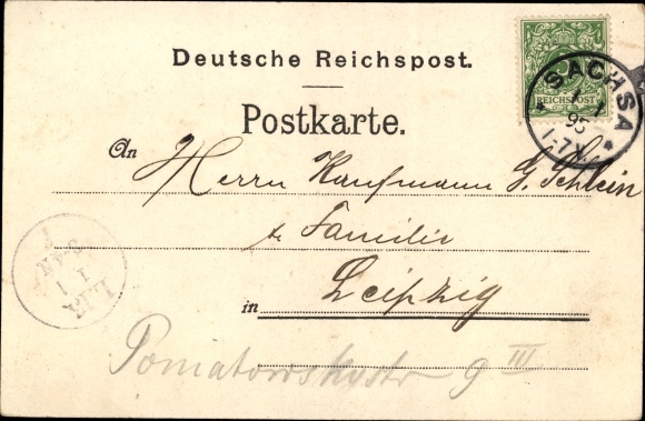 Forerunner Chromo-Litho Bad Sachsa in the Harz Mountains, Hotel Schützenhaus, Logierhaus