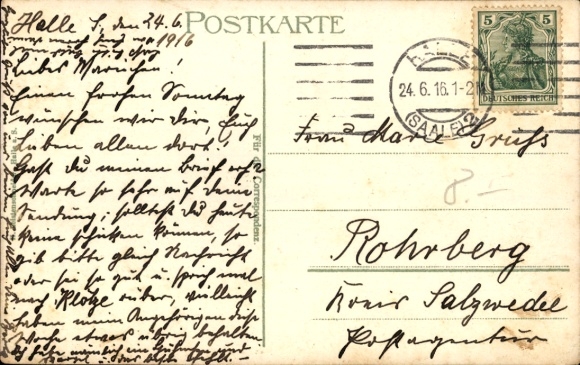Postcard Halle an der Saale, Rabeninsel, Salondampfer