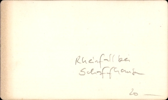Cabinet Photo Rhine Falls Canton of Schaffhausen, the Rhine Falls