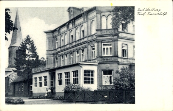 Postcard Bad Driburg in Westphalia, Westphalian Women's Aid