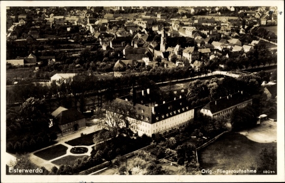 PC Elsterwerda in Brandenburg, aerial view
