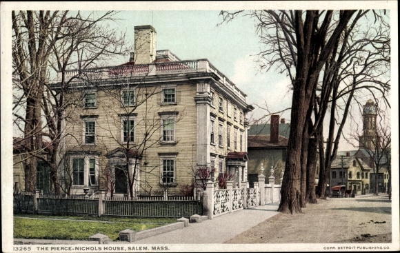 Postcard Salem Massachusetts USA, The Pierce Nichols House