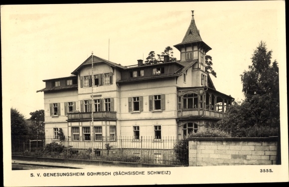 Ak Gohrisch in Sachsen, Blick auf das SV Genesungsheim