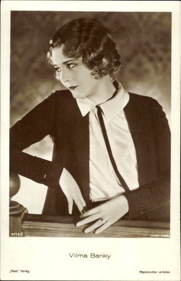 Ak Schauspielerin Vilma Banky, Portrait, Ross Verlag 4776 2