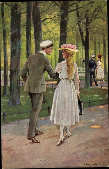 Artist PC Borrmeister, R., The awakening of love, lovers