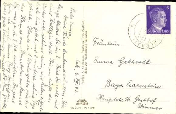 Postcard Eck Arrach in the Bavarian Forest Upper Palatinate, forest inn, panorama