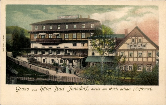 Ak Bad Jonsdorf, Hotel und Gasthof direkt am Walde gelegen