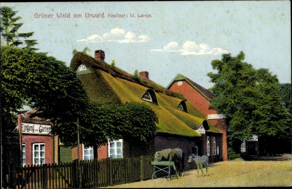 Postcard Zetel in Oldenburg Friesland, Restaurant Grüner Wald