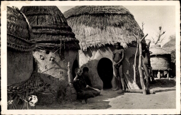 KP Bongor Tchad, wieśniacy, domy