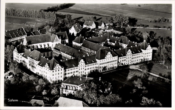 Postcard Salem in the Bodenseekreis Baden Württemberg, aerial photograph