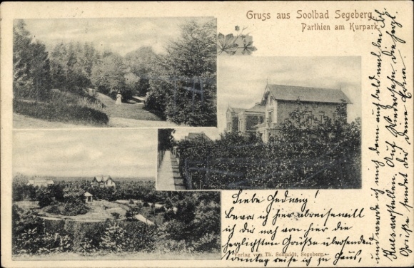 Postcard Bad Segeberg in Holstein, spa park