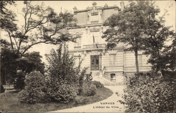 Postcard Vanves Hauts de Seine, The Town Hall