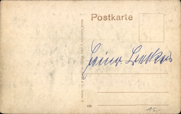 Postcard Hamm in Westphalia, Bahnhof-Straße, Gasthof king