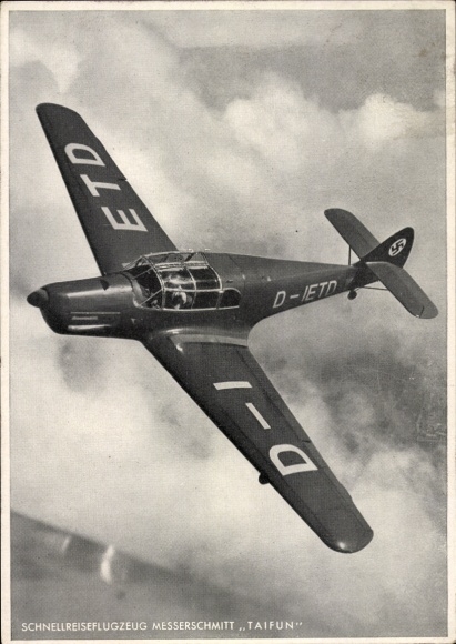Ak Schnellreiseflugzeug Messerschmitt Taifun, D-IETD