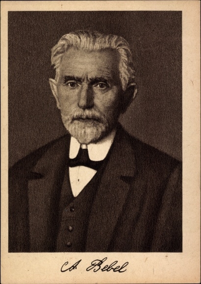 KP August Bebel, założyciel SDAP, ruch robotniczy, portret