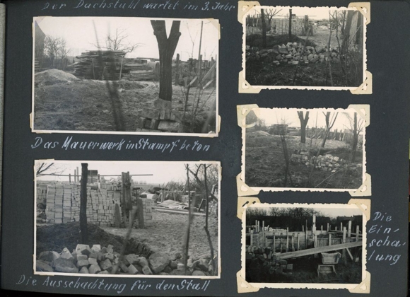 Photo Album Dierberg near Rheinsberg, 267 photos, house construction 1957 -1963, unique contemporary testimony