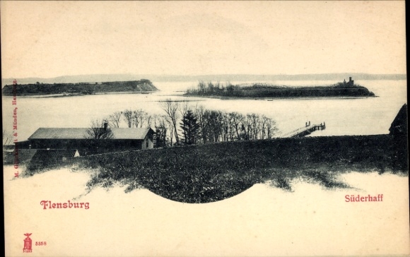 Ak Flensburg in Schleswig Holstein, Süderhaff
