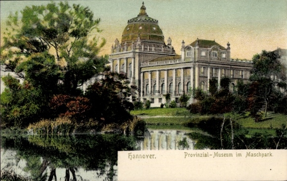Ak Hannover in Niedersachsen, Provinzial-Museum im Maschpark
