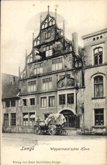 Ak Lemgo in Lippe, Wippermann'sches Haus, Verlag von Ernst Steinbicker, Lemgo