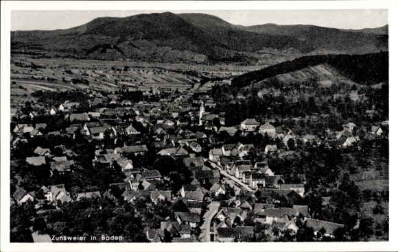 Postcard Zunsweier Offenburg in Baden Schwarzwald, from the plane