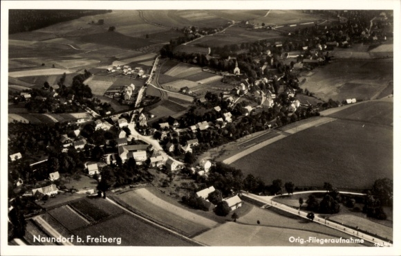 Ak Naundorf Bobritzsch im Erzgebirge, Fliegeraufnahme