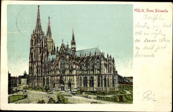 8 old PCs Cologne on the Rhine, various views