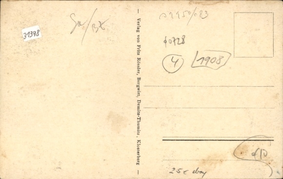 Postcard Demitz Thumitz in Lusatia Saxony, Klosterberg, Thumitz I quarry