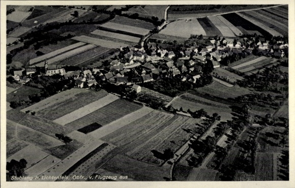 Ak Stublang Bad Staffelstein am Main Opper-Franken, luchtfoto