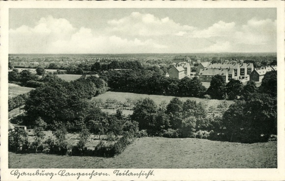 Postcard Hamburg Nord Langenhorn, partial view