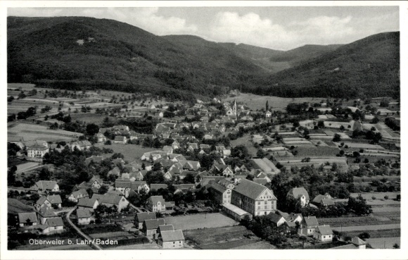 Ak Oberweiler Badenweiler im Schwarzwald, Luftaufnahme