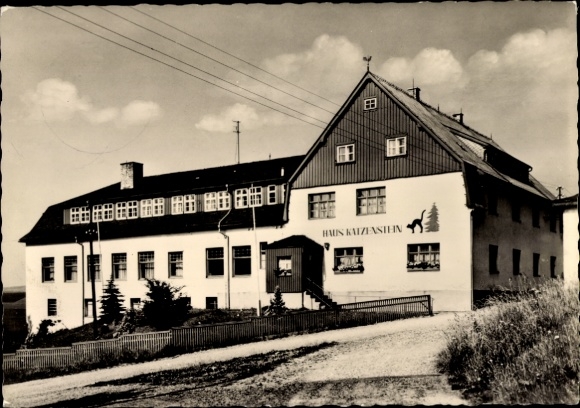 Ak Pobershau Marienberg im Erzgebirge, Blick zum Erholungsheim Haus Katzenstein