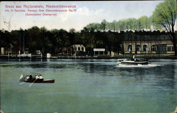 PC Berlin Treptow Niederschoeneweide, Neptunshain, owner H. Geschke