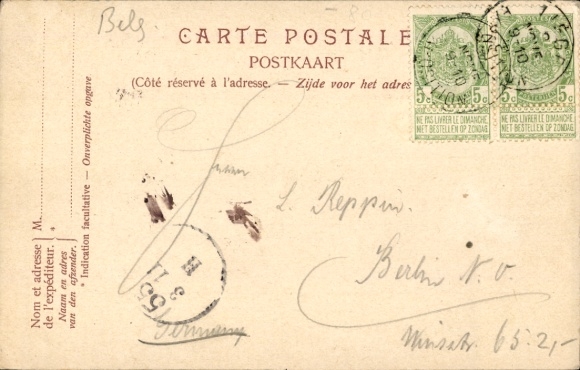 Postcard Liège, World Exhibition 1905, Upper Bavaria