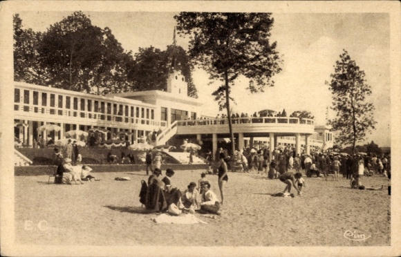 Postcard Villennes sur Seine Yvelines, La Plage