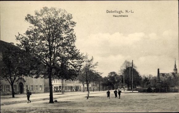 Postcard Dobrilugk Doberlug Kirchhain in Brandenburg, Hauptstraße