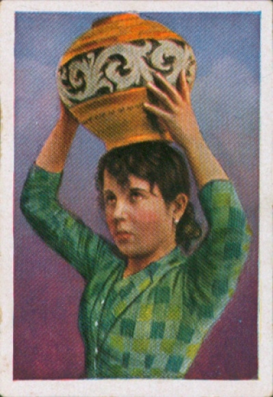 Collector's card The colorful world, Roman beauties, Grace from the Tiber beach