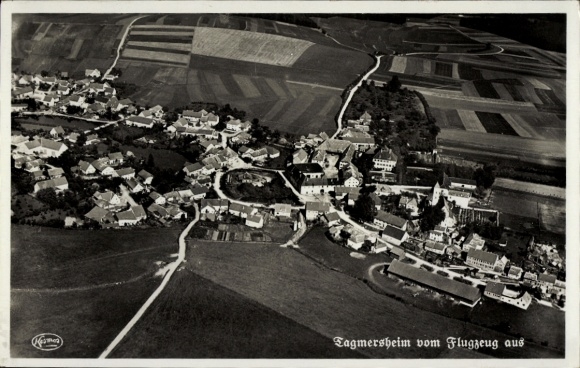 KP Tammersheim w Szwabii, Bawaria, zdjęcie lotnicze