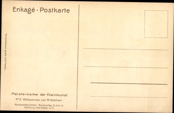 Artist Postcard Volkhart, welcome