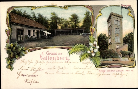 Passepartout PC Neukirch in der Lausitz, Valtenberg, king Johann Turm