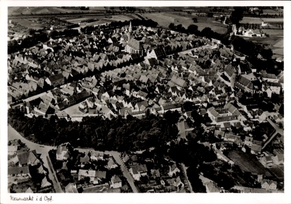 Ak Neumarkt in der Oberpfalz, Fliegeraufnahme