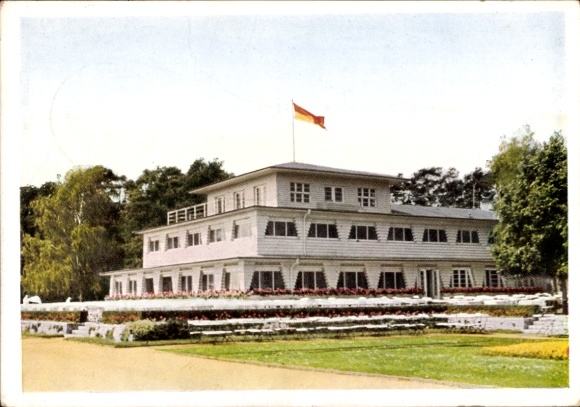Ak Potsdam, Regattahaus, Luftschiffhafen am Templiner See