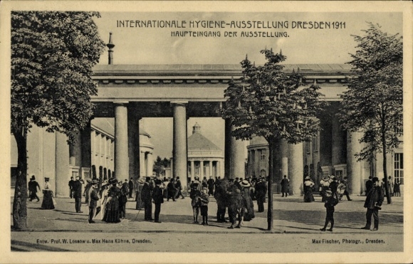 KP Dresden, Międzynarodowa Wystawa Higieny 1911, wejście główne
